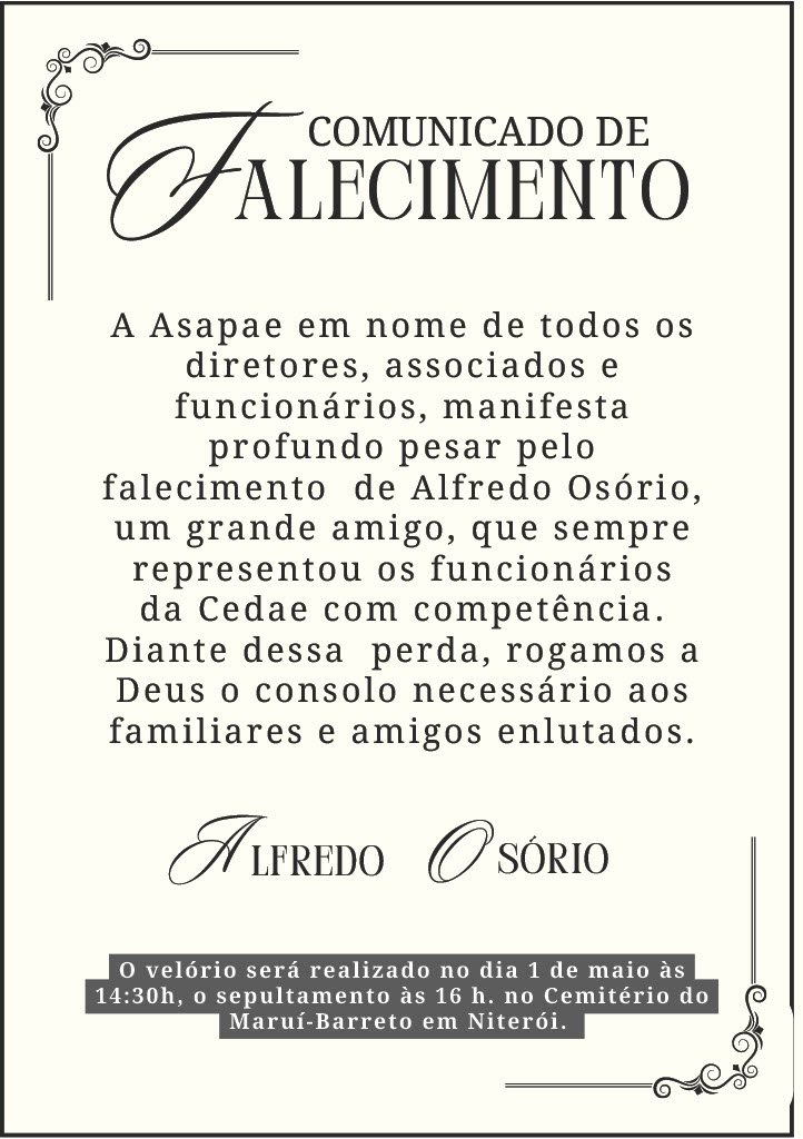 Aviso importante